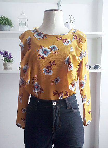 Blusa Cris Mostaza
