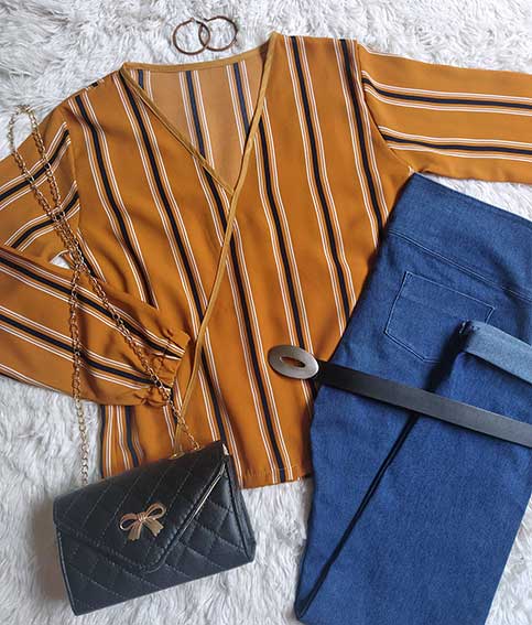 Blusa Delia Mostaza